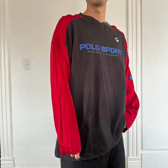 Vintage 90s Polo Ralph Lauren Polo Sport Longsleeve Shirt - Picture 8 of 8